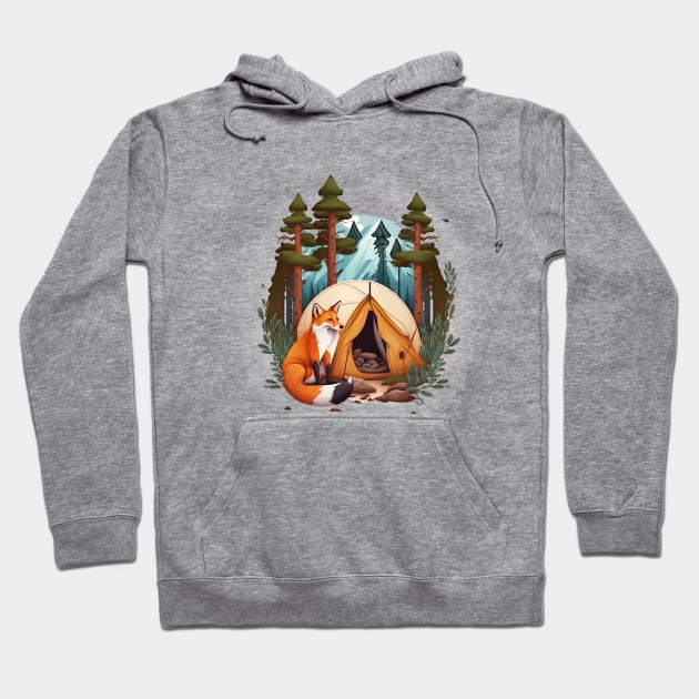 fox at night Hoodie by Nature